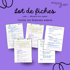 Lot - Réussir les épreuves orales